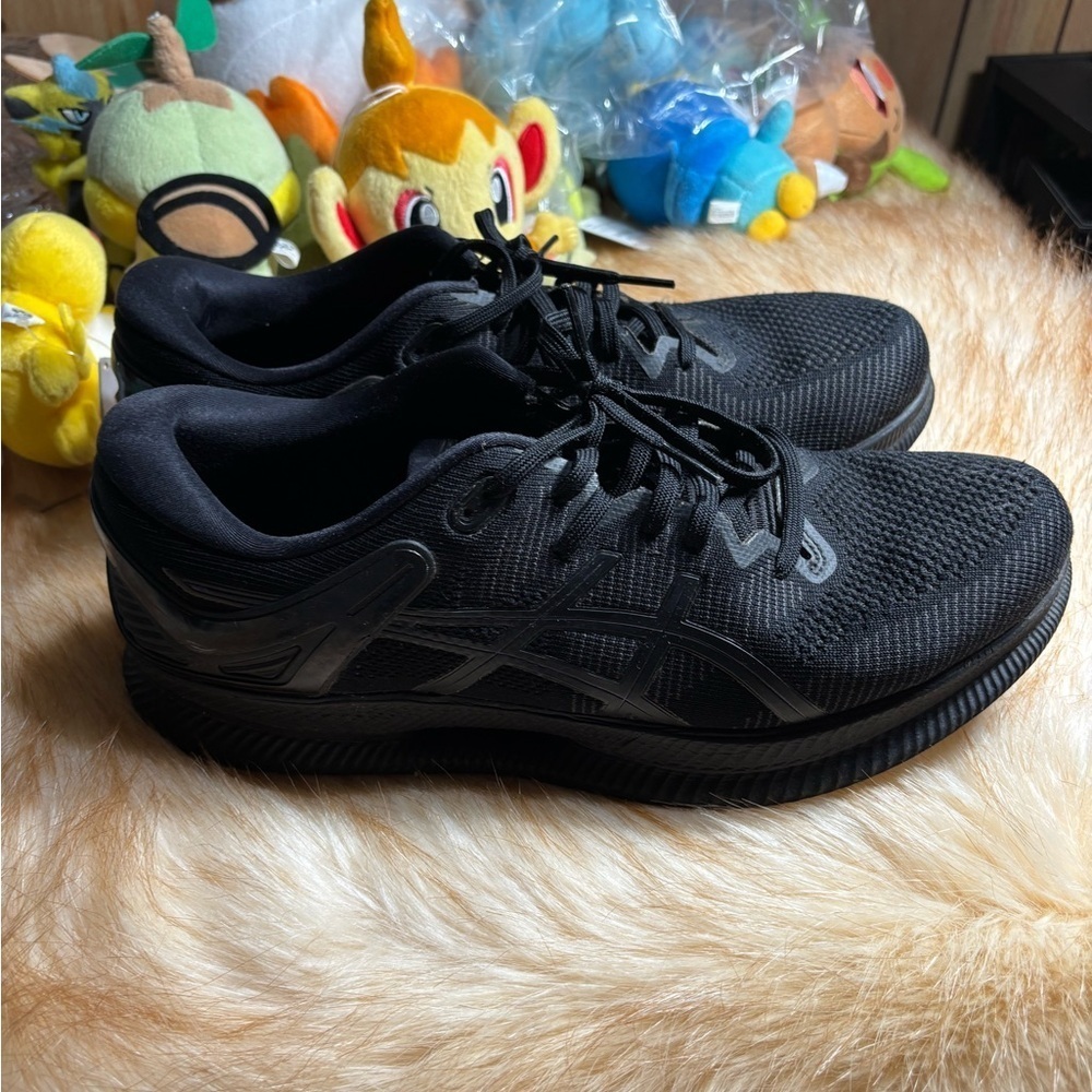 ASICS Gel-Cumulus Black- Men’s Sz 12.5 running shoes jogging shoe - Picture 2 of 9